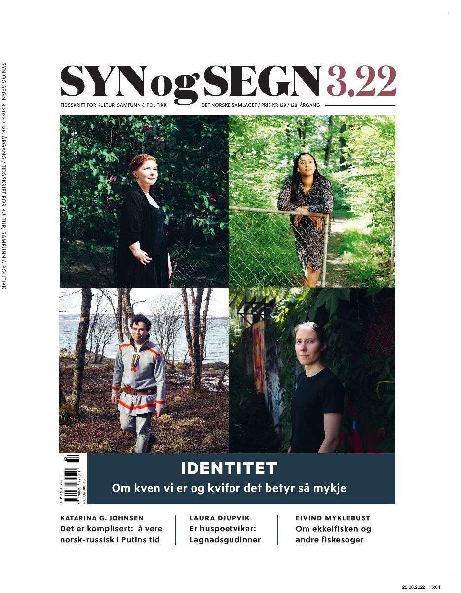 Syn og segn. Hefte 3-2022: tidsskrift for kultur, samfunn & politikk