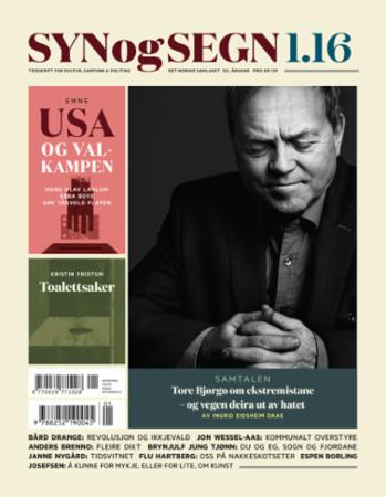 Syn og segn. Hefte 1-2016: tidsskrift for kultur, samfunn & politikk