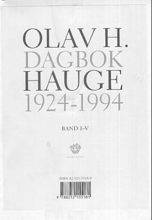 Dagbok 1924-1994. Bd. 1-5