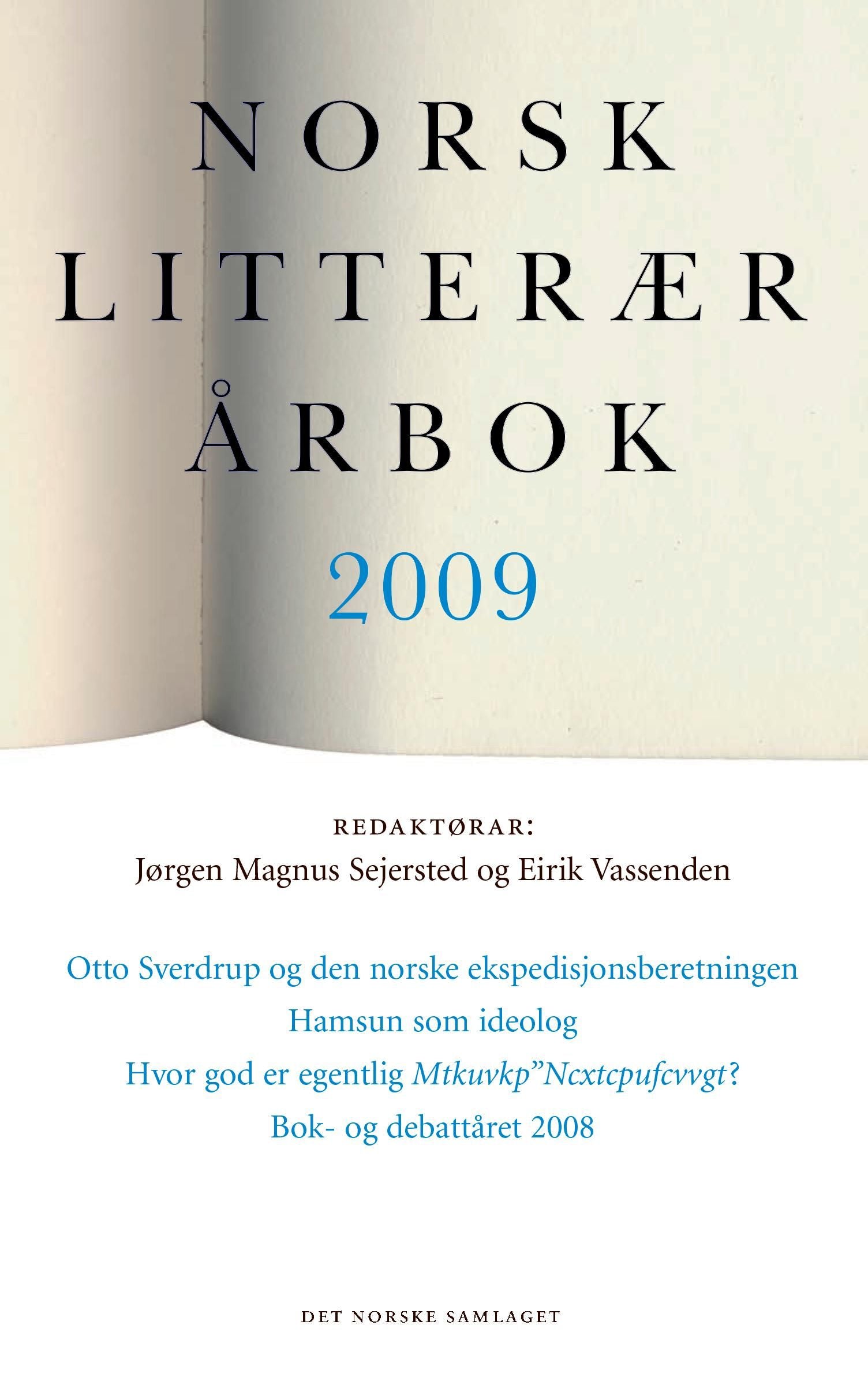Norsk Litter r rbok 2009 Norsk Litter r rbok 2009