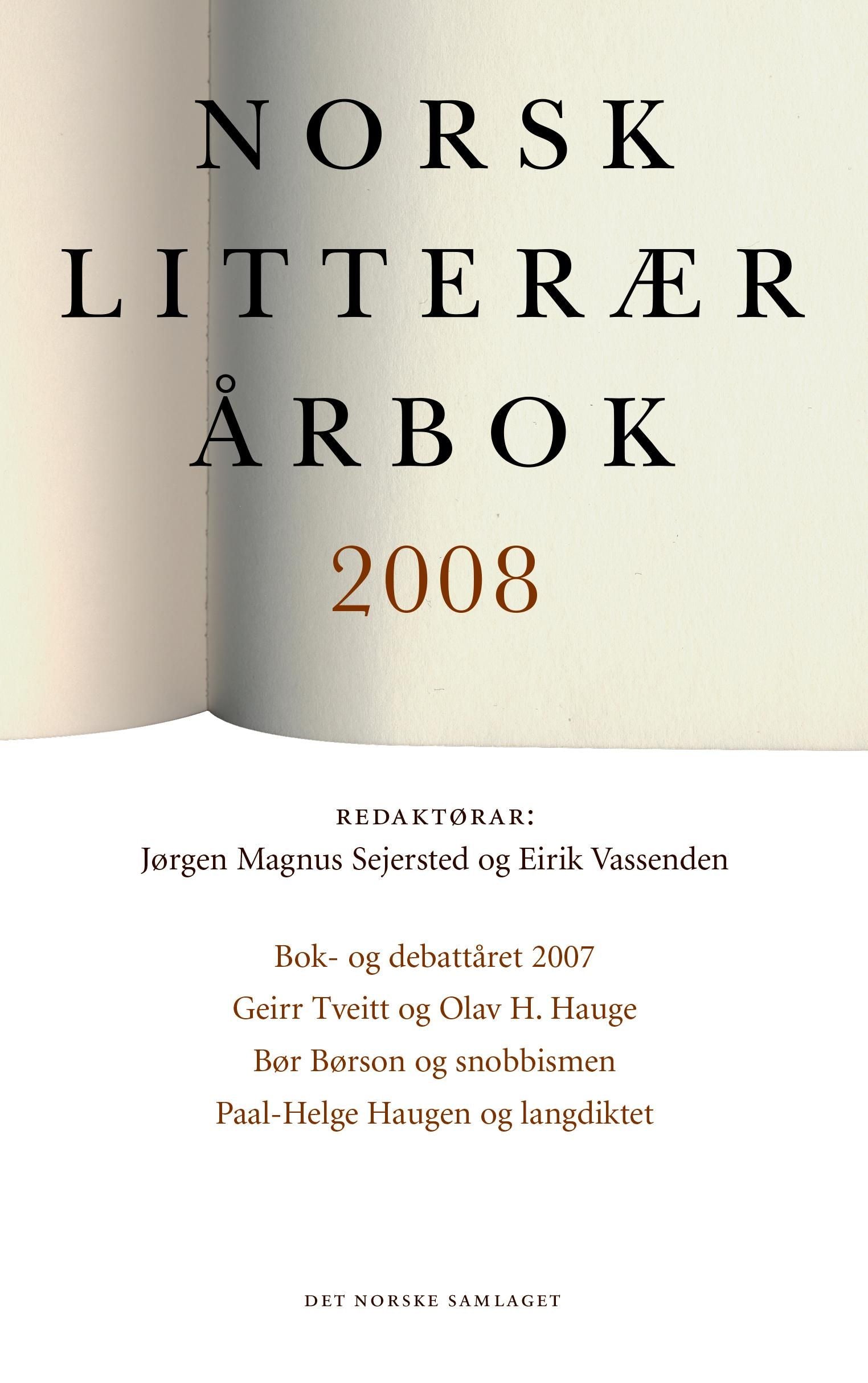 Norsk litterær årbok 2008