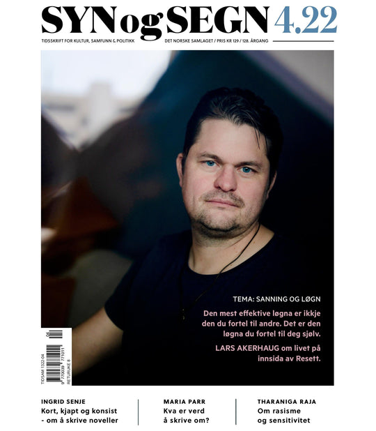 Syn og segn. Hefte 4-2022: tidsskrift for kultur, samfunn & politikk