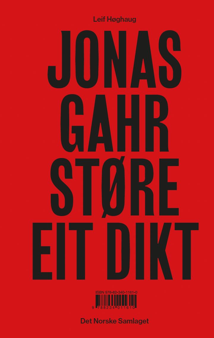 Jonas Gahr Støre: eit dikt