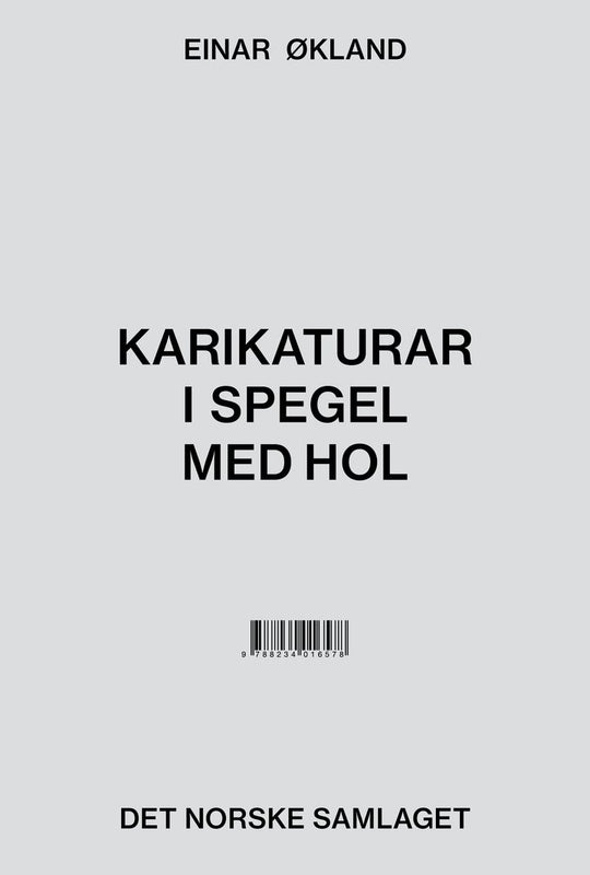 Karikaturar i spegel med hol