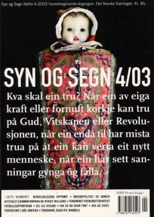 Syn og segn: hefte 4-2003