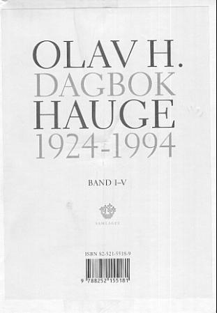 Dagbok 1924-1994. Bd. 1-5